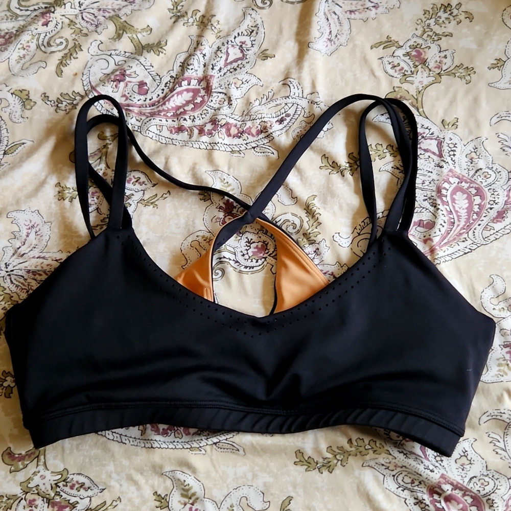 BUFFBUNNY limitless lasercut sports bra in ONYX